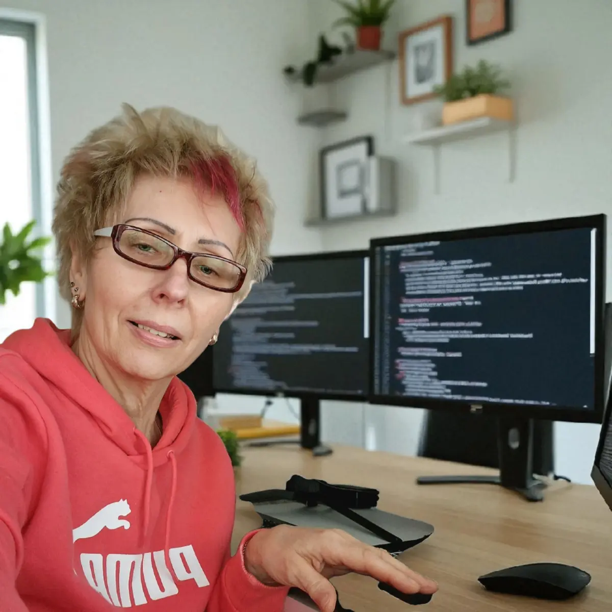Rita Scheer in ihrem Büro