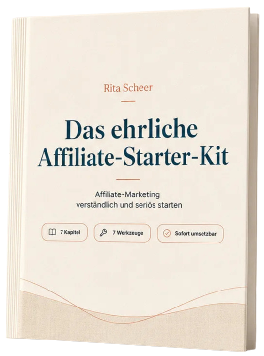3D-Cover des ehrlichen Affiliate-Starter-Kits.