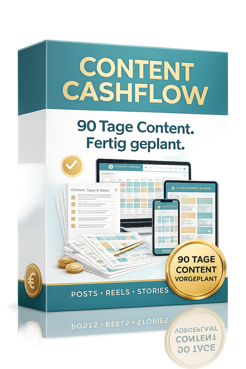 Content Cashflow – 90 Tage Content. Fertig geplant.